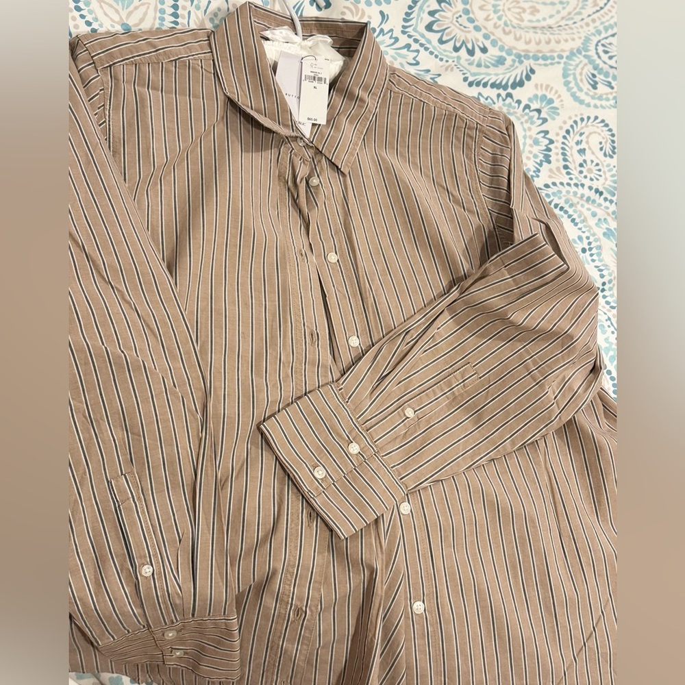 Banana Republic stripped button down.